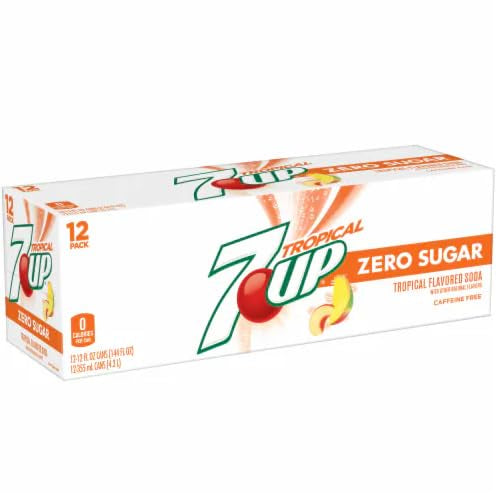 Cans 7 Up Tropical Zero 355ML
